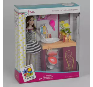 Кукла JX 200-53 (36/2) "Ванная комната", мебель, аксессуары, в коробке