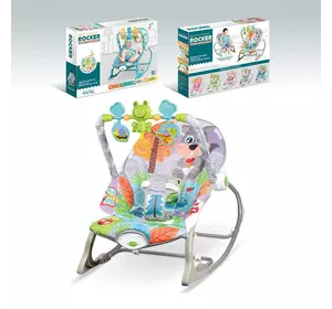 Шезлонг 68189-1 (8) мелодії, 3 підвіски, заспокійлива вібрація, в коробці Шезлонг 68189-1 (8) мелодії, 3 підвіски, заспокійлива вібрація, в коробці