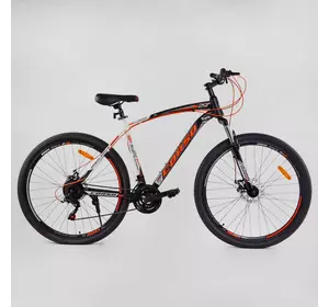 Велосипед спортивный CORSO "HIGH RACE PRO", 29`` дюймов 89732 (1) стальная рама 21”, оборудование Shimano 21 скорость, собранный на 75