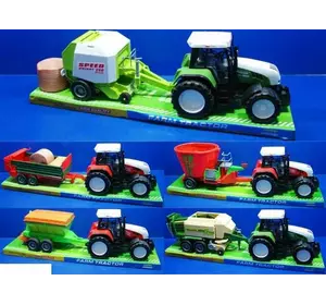 Трактор 3089 /7089 (9) “Сельскохозяйственная техника”, 5 видов, инерция, подвижные детали, в слюде