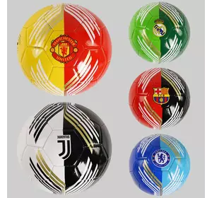 Мяч футбольный C 50479 (60) 5 цветов, материал PU, вес 380 грамм, резиновый баллон с ниткой, размер №5