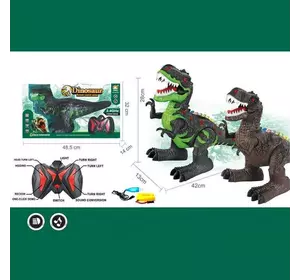 Динозавр на радіокеруванні 666-9 A (18/2) 2 кольори, акумулятор 4.8 V, пульт 2.4 GHz, USB кабель, звук, підсвічування, ходить, рухає головою,  в короб Динозавр на радіокеруванні 666-9 A (18/2) 2 кольори, акумулятор 4.8 V, пульт 2.4 GHz, USB кабель, звук, підсвічування, ходить, рухає головою,  в короб