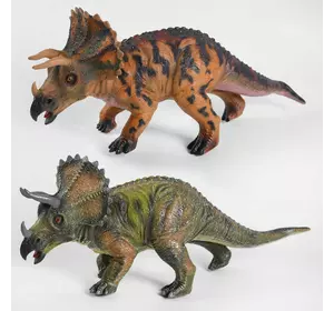 Динозавр музыкальный Q 9899-512 А (24/2) 2 вида, на батарейках, мягкий, резиновый, 24см, 1шт в пакете