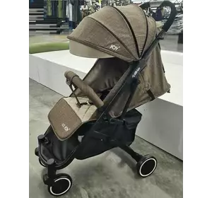 Візок прогулянковий дитячий "JOY" Vittoria 71055 (1) колір КОРИЧНЕВИЙ ЛЬОН, рама алюмінієва, футкавер, телескопічна ручка Візок прогулянковий дитячий "JOY" Vittoria 71055 (1) колір КОРИЧНЕВИЙ ЛЬОН, рама алюмінієва, футкавер, телескопічна ручка