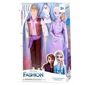 Набор кукол YF 1138 K (96/2) "Снежная принцесса и ее друзья", фигурка снеговика, 2 шт, в коробке