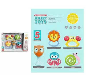 Набір брязкалець SL 84851 (24/2) 5 штук у коробці Набір брязкалець SL 84851 (24/2) 5 штук у коробці