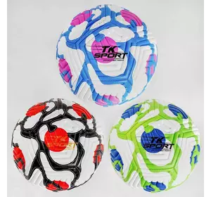 Мяч футбольный C 50151 (60) "TK Sport" 3 вида, вес 380 грамм, материал PU, размер №5
