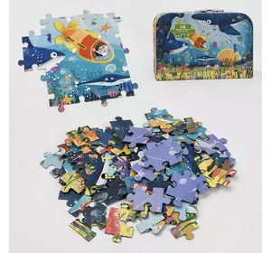 Пазлы С 48718 (12) “Океанический мир”, 108 деталей, в чемодане Пазлы С 48718 (12) “Океанический мир”, 108 деталей, в чемодане