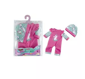 Одяг для пупса YLC 240 B (120) комбінезон, шапочка, в пакеті Одяг для пупса YLC 240 B (120) комбінезон, шапочка, в пакеті