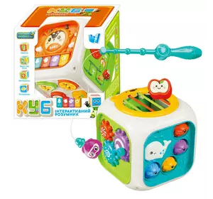 Куб "Інтерактивний розумник" 30671 (32) "WToys", ОЗВУЧ. УКР. МОВОЮ, цифри,скоромов., казки, зіграй мелодію, пісні, світло, магніт. риболов., в коробці Куб "Інтерактивний розумник" 30671 (32) "WToys", ОЗВУЧ. УКР. МОВОЮ, цифри,скоромов., казки, зіграй мелодію, пісні, світло, магніт. риболов., в коробці