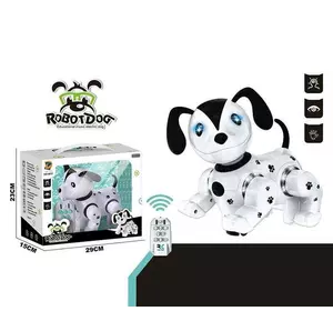 Песик на радіокеруванні 9872 (30) колесо вільного руху, від батарейок, підсвічування, музика, пісні та історії англ. мовою, пульт, танцює, в коробці Песик на радіокеруванні 9872 (30) колесо вільного руху, від батарейок, підсвічування, музика, пісні та історії англ. мовою, пульт, танцює, в коробці