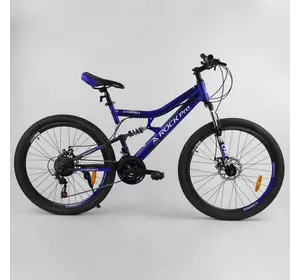 Велосипед Спортивный CORSO «Rock-Pro» 26" дюймов 37925 (1) рама металлическая, SunRun 21 скорость, собран на 75