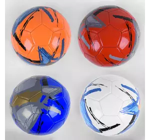 Мяч футбольный С 40061 (60) размер №5, 4 цвета, материал PU, 320 грамм, баллон резиновый