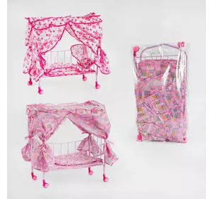 Ліжечко 1889 (8) метал, балдахін, В ПАКЕТІ Ліжечко 1889 (8) метал, балдахін, В ПАКЕТІ