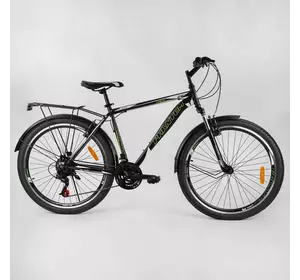 Велосипед Спортивный CORSO «Phantom» 26" дюймов 83474 (1) рама металлическая, SunRun 21 скорость, крылья, багажник, собран на 75