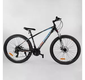 Велосипед Спортивный CORSO «AirStream» 27.5" дюймов 31606 (1) рама алюминиевая 16``, оборудование Shimano 21 скорость, собран на 75