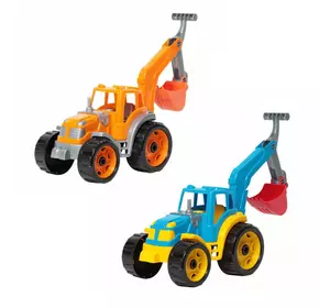 гр Іграшка "Трактор з ковшем" 3435 (6) "Technok Toys" 4 кольори, в сітці