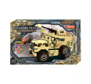 Конструктор "Військова техніка" 42084 (24/2) "Teko", 263 деталі, бронетранспортер MAXXPRO, в коробці Конструктор "Військова техніка" 42084 (24/2) "Teko", 263 деталі, бронетранспортер MAXXPRO, в коробці