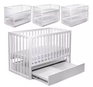 гр Ліжечко БУК "Чарівне" колір - білий, з шухлядою DS-401 (1) маятниковий механізм гр Ліжечко БУК "Чарівне" колір - білий, з шухлядою DS-401 (1) маятниковий механізм