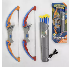 Лук 949-3 (48) 2 види, підсвічування, сагайдак, 6 стріл на присосці, в коробці Лук 949-3 (48) 2 види, підсвічування, сагайдак, 6 стріл на присосці, в коробці