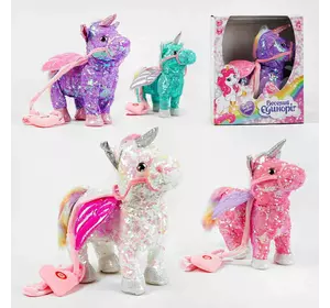 Інтерактивна іграшка "Веселий єдиноріг" М 14795 (32) "TK Group", 4 кольори, в пайєтках, ходить, танцює, вітворює звуки, пісні англ. мовою, у коробці Інтерактивна іграшка "Веселий єдиноріг" М 14795 (32) "TK Group", 4 кольори, в пайєтках, ходить, танцює, вітворює звуки, пісні англ. мовою, у коробці