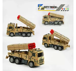 Машинка 999-38 (72/2) “Військова техніка”, інерція, рухома пускова установка, в пакеті Машинка 999-38 (72/2) “Військова техніка”, інерція, рухома пускова установка, в пакеті