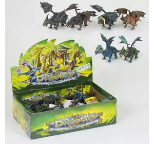 Набор драконов Q 9899-07 (24/2) шарнирные, ЦЕНА ЗА 24 ШТУКИ В БЛОКЕ Набор драконов Q 9899-07 (24/2) шарнирные, ЦЕНА ЗА 24 ШТУКИ В БЛОКЕ