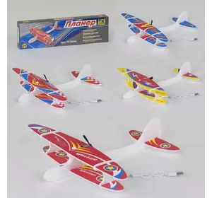 Планер з мотором F 32102 / 16042 (200)  "TK Group", аккумулятор, USB кабель, 4 цвета, в коробке Планер з мотором F 32102 / 16042 (200)  "TK Group", аккумулятор, USB кабель, 4 цвета, в коробке