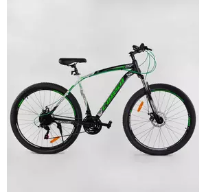 Велосипед спортивный CORSO "HIGH RACE PRO", 29`` дюймов 23161 (1) стальная рама 21”, оборудование Shimano 21 скорость, собранный на 75