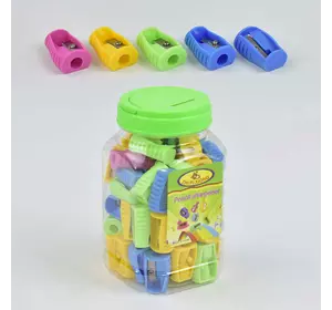 Точилка для карандашей 0652 (5760) 4 цвета /ЦЕНА ЗА 1ШТ/ 48 шт в колбе Точилка для карандашей 0652 (5760) 4 цвета /ЦЕНА ЗА 1ШТ/ 48 шт в колбе