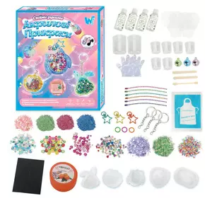 Акрилові прикраси 17947 /86608/55404 (48) "WToys", 3 види, епоксидний клей, активатор, силіконові молди, прикраси, ланцюжки, в коробці, МІКС ВИДІВ Акрилові прикраси 17947 /86608/55404 (48) "WToys", 3 види, епоксидний клей, активатор, силіконові молди, прикраси, ланцюжки, в коробці, МІКС ВИДІВ