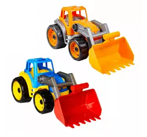 гр Іграшка "Трактор" 1721 (8) "Technok Toys"  3 кольори, підйомний ківш, 36см, у сітці