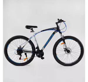 Велосипед спортивный CORSO "HIGH RACE PRO", 29`` дюймов 94616 (1) стальная рама 21”, оборудование Shimano 21 скорость, собранный на 75