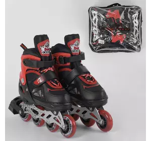 Ролики 8211-S Best Roller /размер 30-33/ цвет – КРАСНЫЙ (6) колёса PU, ПЕРЕДНЕЕ КОЛЕСО СВЕТ, в сумке, устілка – 17-19.5 см, d колес – 6.5 см Ролики 8211-S Best Roller /размер 30-33/ цвет – КРАСНЫЙ (6) колёса PU, ПЕРЕДНЕЕ КОЛЕСО СВЕТ, в сумке, устілка – 17-19.5 см, d колес – 6.5 см