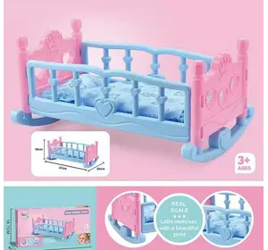 Ліжко для ляльки CS 8882 (36) гойдалка, подушка, ковдра, довжина 37 см, в коробці Ліжко для ляльки CS 8882 (36) гойдалка, подушка, ковдра, довжина 37 см, в коробці