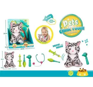 Набір ветеринара DR 5099 (48/2) м’який котик, медичне приладдя, 4 аксесуари, в коробці Набір ветеринара DR 5099 (48/2) м’який котик, медичне приладдя, 4 аксесуари, в коробці