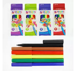 Фломастери С 62037 (480) 6 кольорів, на водній основі, в коробці, ВИДАЄТЬСЯ ТІЛЬКИ МІКС ВИДІВ Фломастери С 62037 (480) 6 кольорів, на водній основі, в коробці, ВИДАЄТЬСЯ ТІЛЬКИ МІКС ВИДІВ