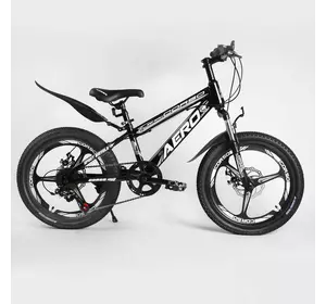 Детский спортивный велосипед 20’’ CORSO «AERO» 54032 (1) стальная рама, оборудование Saiguan, 7 скоростей, литой диск, собран на 75