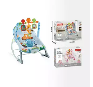 Шезлонг 69897 (4) мелодії, 3 підвіски, заспокійлива вібрація, в коробці Шезлонг 69897 (4) мелодії, 3 підвіски, заспокійлива вібрація, в коробці