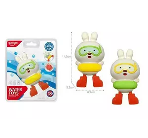 Водоплавна гра HE 8052 (72) 2 кольори, “Зайчик”, заводний механізм, у слюді Водоплавна гра HE 8052 (72) 2 кольори, “Зайчик”, заводний механізм, у слюді