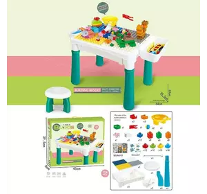 Столик з конструктором 6787-119 (16) 124 деталі, стіл, стілець, 2 кошики, в коробці Столик з конструктором 6787-119 (16) 124 деталі, стіл, стілець, 2 кошики, в коробці