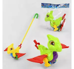 Каталка 0360 (72/2) "Дракончик" на паличці, махає крилами, 2 кольори, в пакеті Каталка 0360 (72/2) "Дракончик" на паличці, махає крилами, 2 кольори, в пакеті