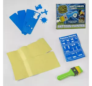 Планшет Magic Pad 3D для рисования D 6230 (96/2) светящаяся кисть, 4 трафарета, 2 клейких светящихся полотна бумаги, лист с узорами, в коробке