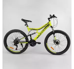 Велосипед Спортивный CORSO «Rock-Pro» 26" дюймов 58340 (1) рама металлическая, SunRun 21 скорость, собран на 75