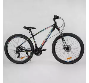 Велосипед Спортивный CORSO «AirStream» 27.5" дюймов 21919 (1) рама алюминиевая 16``, оборудование Shimano 21 скорость, собран на 75