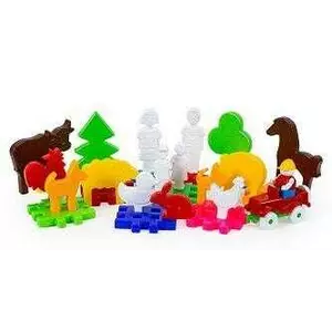 гр Набір "Ферма №3" 115/17 (8) "BAMSIC" 39 деталей, фігурки людей, фігурки тварин, у відрі гр Набір "Ферма №3" 115/17 (8) "BAMSIC" 39 деталей, фігурки людей, фігурки тварин, у відрі