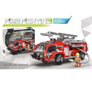 Конструктор ХВ - 03028 (16) "Пожарный грузовик", 767 деталей, подвижные элементы, в коробке