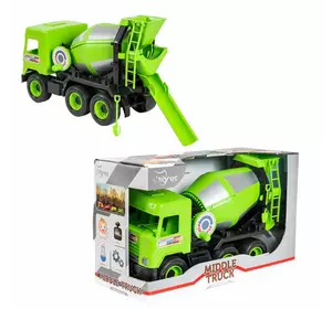 гр Авто "Middle truck" бетонозмішувач (4) 39485 (св. зелений) в коробці "Tigres"