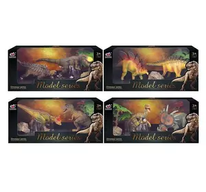 Набор динозавров Q 9899 M 3 (48/2) 4 вида, 4 элемента, 2 динозавра, 2 аксессуара, в коробке Набор динозавров Q 9899 M 3 (48/2) 4 вида, 4 элемента, 2 динозавра, 2 аксессуара, в коробке