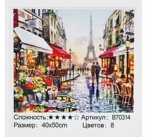 Картина за номерами + Алмазна мозаїка B 70314 (30) "TK Group", 40х50 см, "Прогулянка в Парижі", в коробці Картина за номерами + Алмазна мозаїка B 70314 (30) "TK Group", 40х50 см, "Прогулянка в Парижі", в коробці